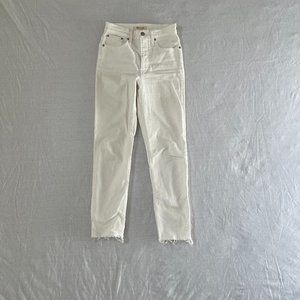 Madewell Perfect Vintage Jean in Tile White Size 24"
